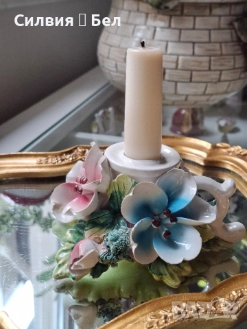 Винтидж свещник *Capodimonte* 