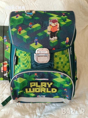 Minecraft Раница + твърда папка ! , снимка 2 - Раници - 52943670