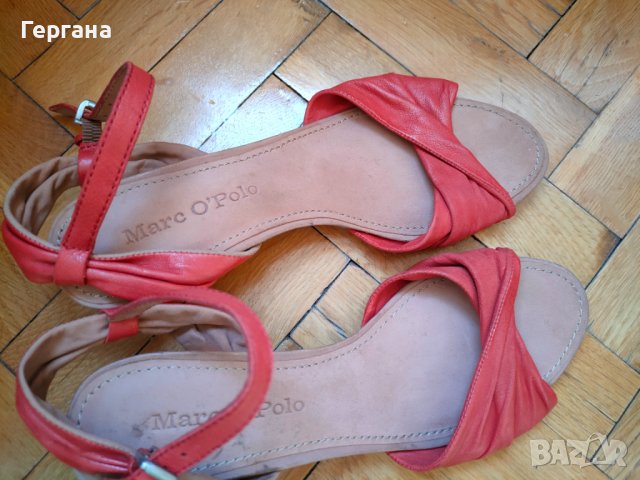 Червени сандали на Marc OPolo, снимка 3 - Сандали - 37678582