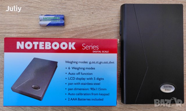 Електронна везна /0,1-500грама /- Notebook, снимка 4 - Електронни везни - 36684850