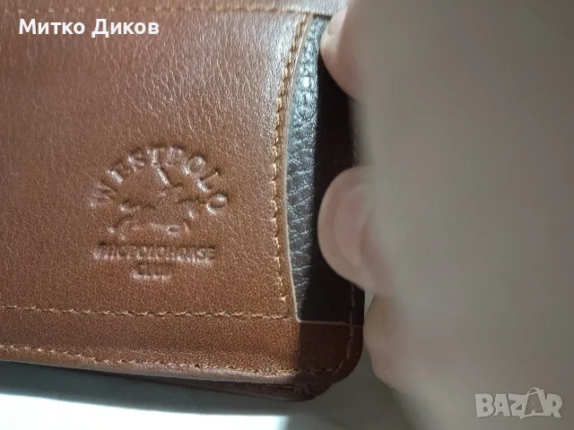 Westpolo визитник за пари и карти 105х 80 мм естествена кожа нов, снимка 2 - Портфейли, портмонета - 56180867