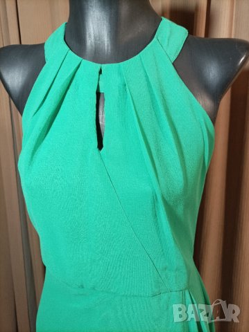 Ефирна рокля в зелено, снимка 2 - Рокли - 44297628