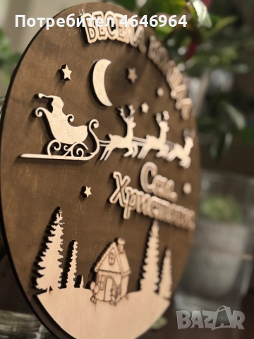 Коледен венец, снимка 3 - Коледни подаръци - 52427759