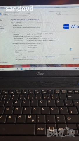Евтин лаптоп FUJITSU A-512  цена 70евро, снимка 3 - Лаптопи за дома - 53876715