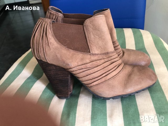 Дамски боти естествен набук Vince Camuto , снимка 5 - Дамски боти - 30289979