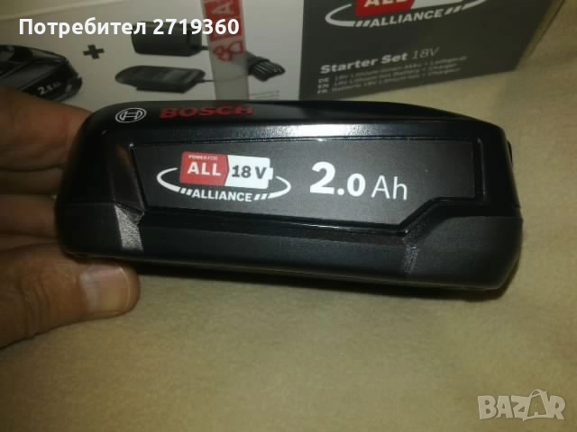 Bosch green 18v акумулатор, снимка 2 - Винтоверти - 52505415
