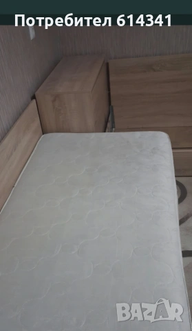 Ъглови легла с матраци +скрин