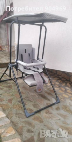 Детска  градинска люлка тип столче със сенник  , снимка 3 - Детски люлки - 52364061