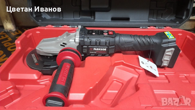 Акумолаторен Ъглошлайф Parkside Performance 20v, снимка 5 - Ъглошлайфи - 53238752