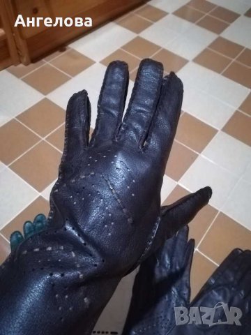 Женски ръкавици естествена кожа , снимка 10 - Ръкавици - 27959810