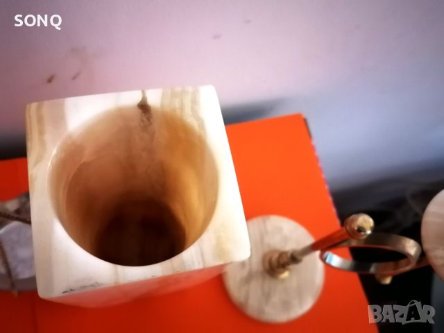 Уникално Красив Колекционерски Комплект От Оникс И Позлата, снимка 9 - Антикварни и старинни предмети - 42785033