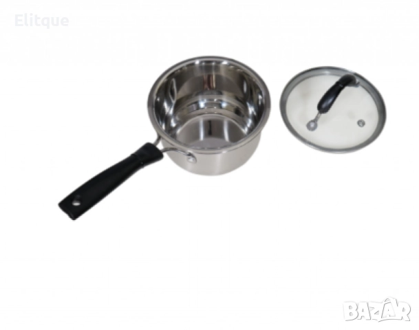 Метална касерола,18 см с индукционно дъно, снимка 2 - Съдове за готвене - 52840244