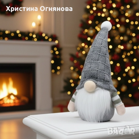 Плюшена коледна играчка за декорация, снимка 4 - Декорация за дома - 52598906