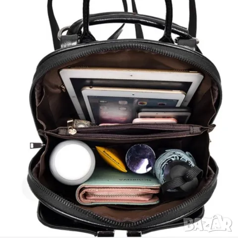 Дамска чанта-раница Angel Black, снимка 14 - Чанти - 49108714