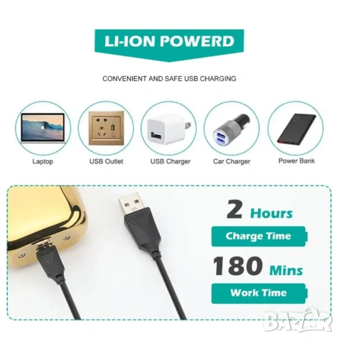 VGR V-350 Professional Shaver – Професионалнен шейвър (Gold), снимка 3 - Машинки за подстригване - 54142115