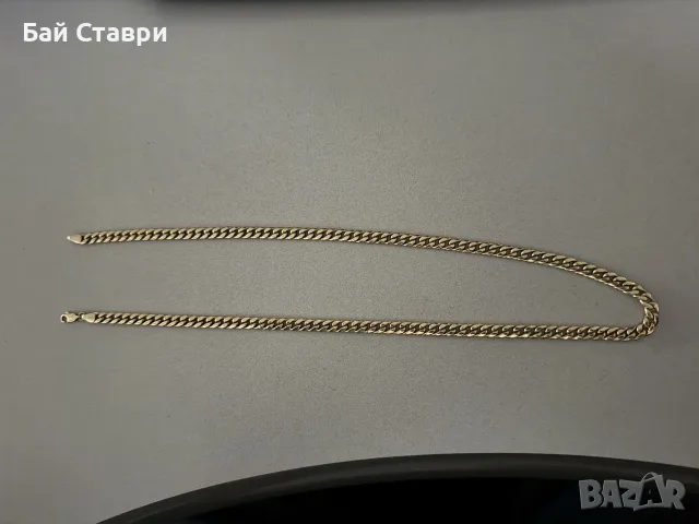 Продавам Златен ланец 14 карата (проба 585), тегло 14.00 гр, дължина 51 см панцер