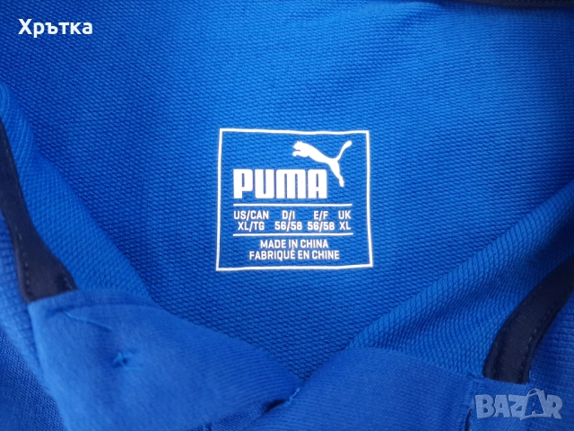Puma Italy - Оригинална мъжка тениска с яка размер XL, снимка 9 - Тениски - 52762545
