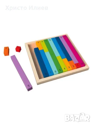 Дървена образователна игра Сравняване на големини Пъзел Сметало за смятане