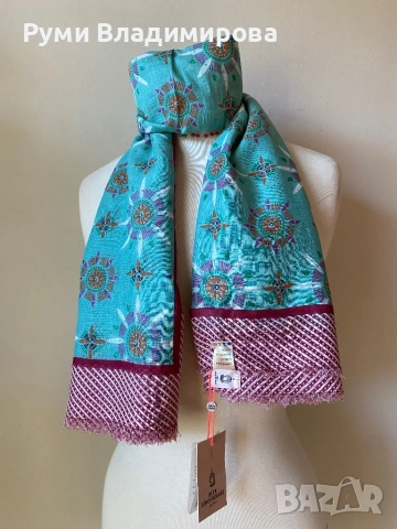 Шал Beck Sondergaard от коприна, вълна, памук, модал и кашмир/ различни видове , снимка 16 - Шалове - 54198580