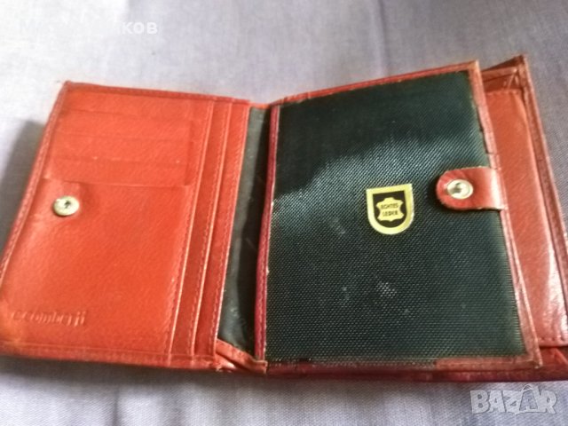 C.Comberti ehtes leder/естествена кожа /портфейл марков  немски размер 125х95мм, снимка 4 - Портфейли, портмонета - 40581022