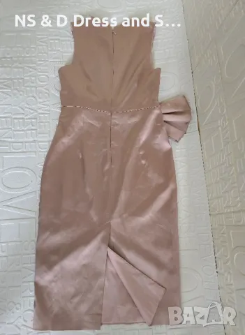 Сатенена рокля, снимка 2 - Рокли - 50226109