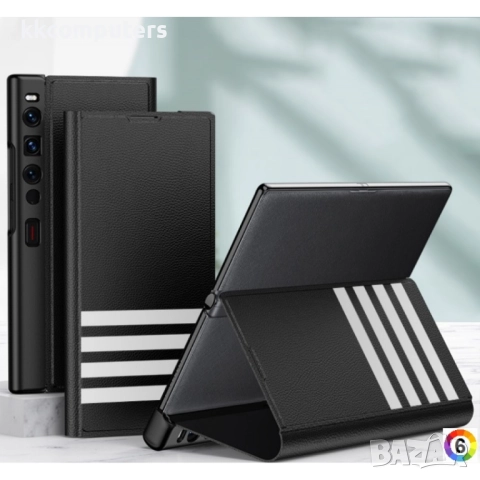 Huawei Mate Xs 2 Кожен Калъф и Протектор, снимка 3 - Калъфи, кейсове - 52848453