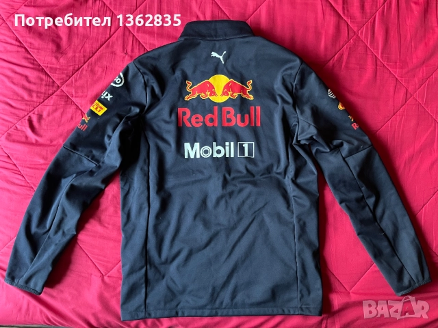 НОВО оригинално софтшел softshell яке PUMA RED BULL F1 размер M от САЩ , снимка 6 - Спортни дрехи, екипи - 52740430