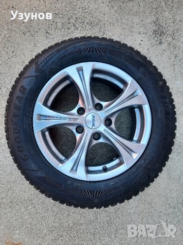 Зимни гуми с джанти Goodyear Alutec 15" 195/65 R15, снимка 6 - Гуми и джанти - 42385680