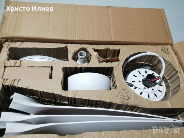 Philips Осветление с вентилатор за таван 28W дистанционно управление димиране, снимка 4 - Лед осветление - 52468936