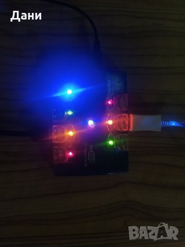 USB Hub - разклонител 2.0, снимка 4 - Кабели и адаптери - 34366541