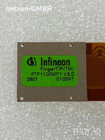 Сензорен чип за пръстов отпечатък  FingerTIP FTF1100MF1 V3.0 Производител:Infineon Technologies, снимка 2 - Друга електроника - 52139784