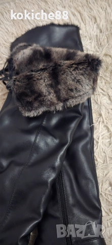 Кожени чизми на ток, снимка 2 - Дамски ботуши - 52891850