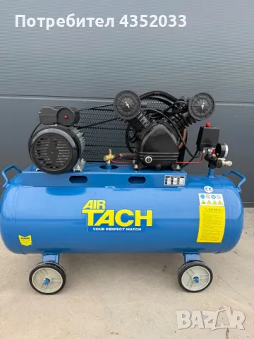 Компресор за въздух TACH 100л., снимка 1