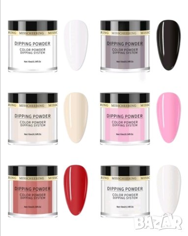 Комплект дипинг пудри 6бр за дълготраен маникюр без печене