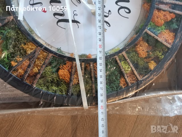 Часовник със скандинавски мъх , снимка 5 - Декорация за дома - 42352886