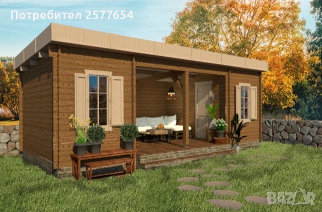 Сглобяеми дървени преместваеми къщи масив 33м2 - дървени бунгала масив, снимка 3 - Строителни материали - 44199001