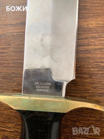 🔪 Carl Schlieper Solingen – оригинален германски survival knife / кинжал, снимка 3 - Антикварни и старинни предмети - 52026510