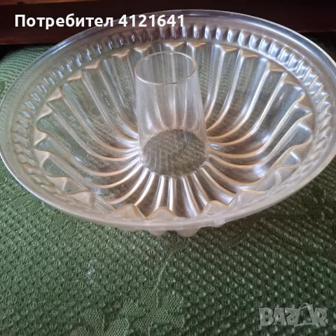 Форма за кекс, йенско стъкло, снимка 5 - Съдове за готвене - 56131913