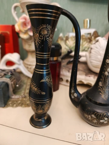 Стар ръчно изработен лот месинг позлата намален , снимка 5 - Декорация за дома - 51180784