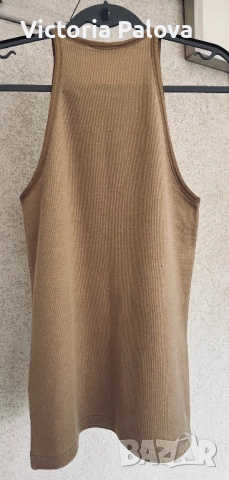 Елегантен топ халтер RALPH LAUREN, американско рамо, 100% памук, Перу, снимка 5 - Корсети, бюстиета, топове - 53983235