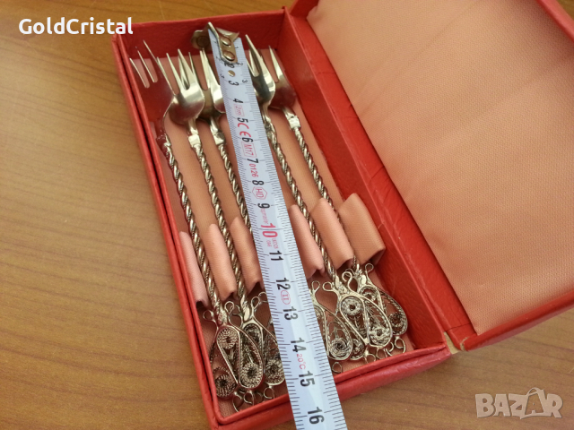 Вилички филигран, снимка 3 - Антикварни и старинни предмети - 36462003