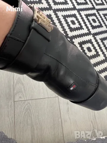 Tommy Hillfiger Кожени Боти 37, снимка 3 - Дамски боти - 47993478
