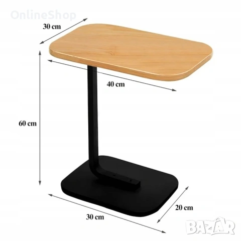 Модерна холна маса VarioShop®, С-образна с метална рамка и ПДЧ плот, снимка 5 - Маси - 53378207