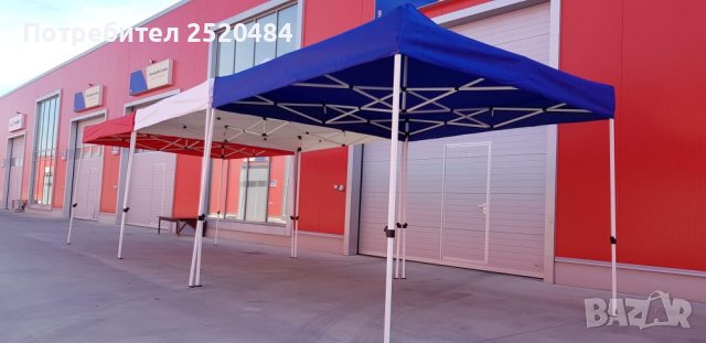 Сгъваеми шатри 3×3м ЛУКС и СУПЕРЛУКС! Метална конструкция, гумирано платнище ТОП цена 219лв/111,97€, снимка 18 - Други спортове - 36813838