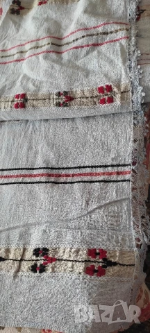 Автентичен добруджански плат за пешкир * Памук*  , снимка 3 - Платове и дамаски - 51040557