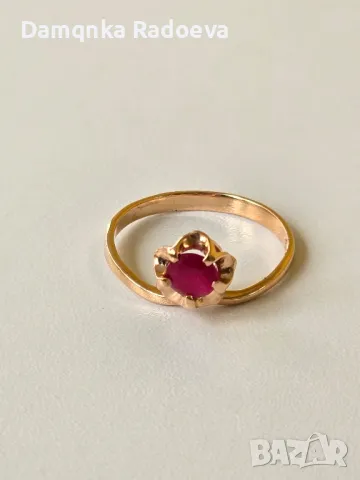 СССР златен пръстен , снимка 4 - Пръстени - 48028767