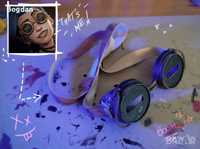 Arcane Jinx Cosplay Props Комплект Джинкс косплей предмети, снимка 3 - Колекции - 54124609