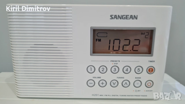 Преносимо влагоустойчиво радио Sangean H201, снимка 6 - Радиокасетофони, транзистори - 53064271