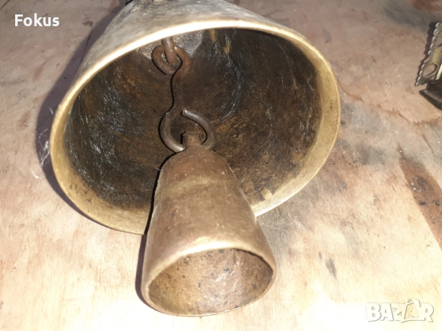 Стар голям автентичен неврокопски чан хлопка звънец, снимка 3 - Антикварни и старинни предмети - 54031136