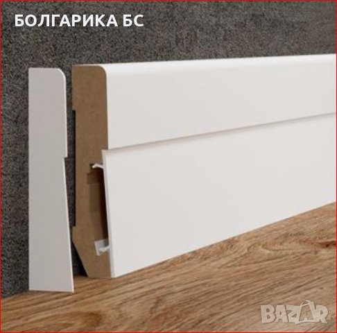 MDF Подови первази с кабелен канал ESTILO 7 дизайна, снимка 2 - Декорация за дома - 37207502